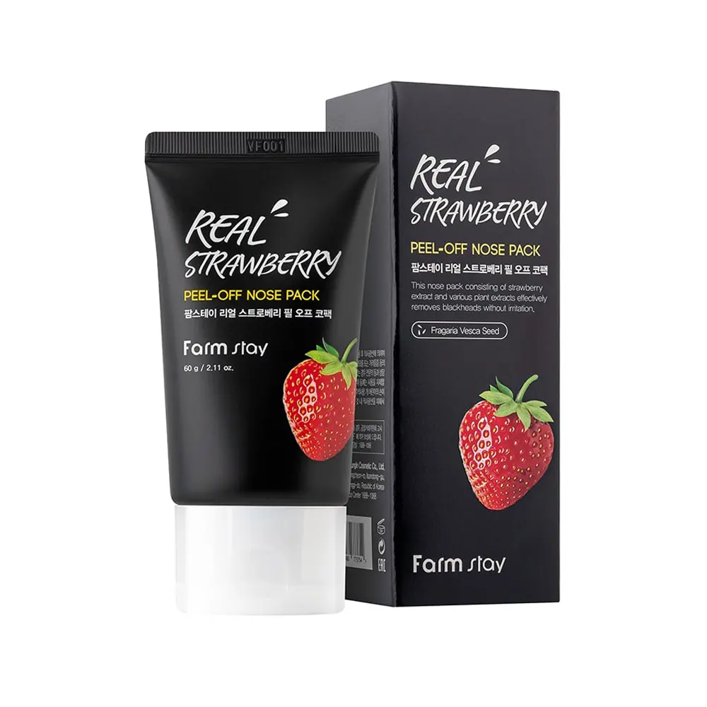 Farmstay Real Aardbei Loslaten Neus Pack-Made In Korea Cosmetische