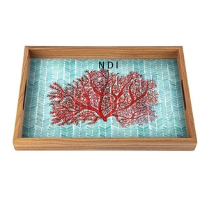 Produit le plus vendu plateau de service personnalisé fait à la main plateau en bois décoratif maison cuisine restauration utilisation - Product Image 1