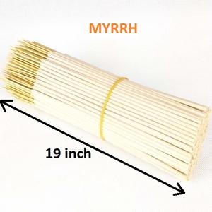 ¡! Varillas de incienso orgánico Myrrh de 9 pulgadas, suministro a granel a bajo precio, color blanco - Product Image 1