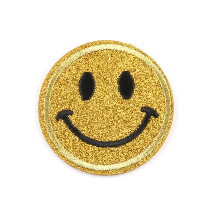 Hot Sale Smiley Gesicht Patch Stoff Aufkleber Computer Stickerei Niedlichen Ausdruck Kleidung Zubehör Aufkleber Bügeln auf Patch