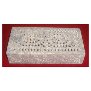 Fully Hand Carved Soapstone Different Shape Jewelry Box - Product Image 1