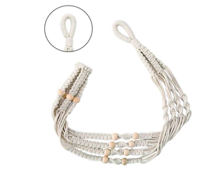 Colgador de macramé hecho a mano, resistente y duradero, para macetas y decoración de pared. - Product Image 3