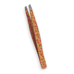 Pince à épiler personnalisée à marque privée en acier inoxydable, pointe lisse de 10 mm, prise en main parfaite, plate et inclinée pour sourcils - Product Image 5