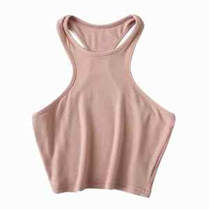 เสื้อครอปแขนกุดทรงสวยเซ็กซี่สำหรับผู้หญิง ของขวัญฤดูร้อนที่ดีที่สุด เป็นมิตรกับสิ่งแวดล้อม แห้งเร็ว เหมาะสำหรับใส่ออกกำลังกาย แฟชั่นทันสมัย ผ้าถัก สวมใส่สบาย - Product Image 3