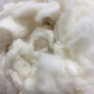 100% tissu non tissé écologique en coton peigné à motif brut blanchi par Mme Mira pour la filature - Product Image 6