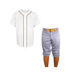 Baseball Uniforms <b>100</b>% <b>Polyester</b> Fabric Full Sublimation Breathable Quick Dry Elastic Waist Baseball Uniform Shirt Pant - Product Image 5