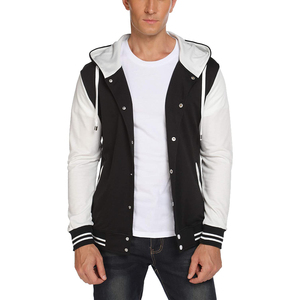 Chaqueta Bomber Varsity de Invierno Personalizada para Hombre y Mujer, Transpirable, con Botones Cubiertos, de Lana/Poliéster, para la Escuela - Product Image 2