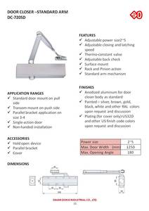 DC-720SD DOOR CLOSER STANDARD ARM - Product Image 3