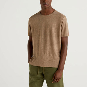 Camiseta lisa de manga corta para hombre, camisa de cuello redondo de gran tamaño, diseño de alta calidad, novedad, 2022 - Product Image 1