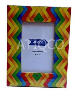 Cadre photo en bois rectangle peint au feu rouge pour la décoration de la maison disponible en tailles 4x6 6x8 5x7 pour l'affichage d'images - Product Image 4