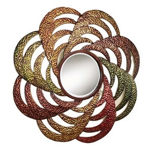 Mirror Wall New Dresser Wicker Round Unique Rattan Mirror Home Decor Art Wall Hanging Wicket Mirror Fashionable <b>Reflector</b> - Product Image 1