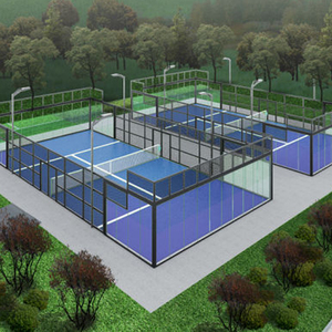 Cancha de Pádel de Diseño Nuevo 2026, Plataforma Panorámica para Tenis de Pádel, Césped <span class=keywords><strong>Artificial</strong></span> con <span class=keywords><strong>Precio</strong></span> de Fábrica - Product Image 3