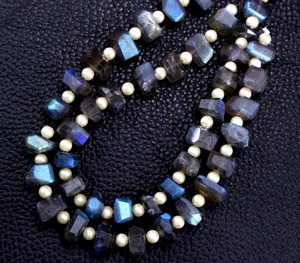 Gema labradorita Natural, 21 piezas, cuentas facetadas, 2019, fabricante al por mayor, auténtico, alta calidad - Product Image 5