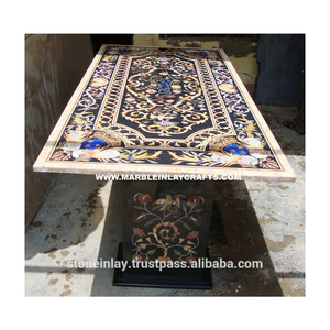 หินอ่อนโบราณHandful Inlayทำงานโต๊ะรับประทานอาหาร - Product Image 1