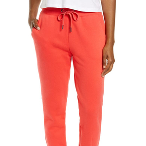 กางเกงวอร์มสตรีทผ้าคอตตอนสำหรับผู้หญิง XXL กางเกงขนแกะสีแดงสำหรับใส่ออกกำลังกายเล่นยิมเล่นโยคะ - Product Image 1