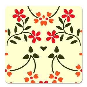 ที่รองแก้วไม้ลายดอกไม้สวยงามสำหรับเครื่องใช้บนโต๊ะอาหารในโรงแรมร้านอาหารบ้านครัวโต๊ะรับประทานอาหารดื่มชากาแฟ - Product Image 2