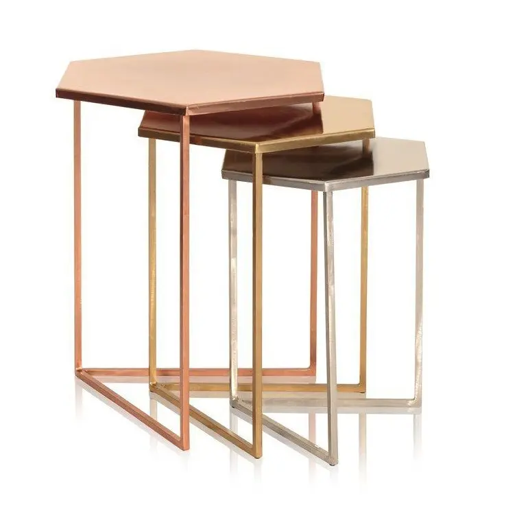 طاولة معدنية بتصميم فاخر, طاولة زخرفية مصنوعة يدويًا بحجم مخصص ، طاولة مزينة بسعر الجملة ، طاولة مركزية فاخرة لغرفة الرسم