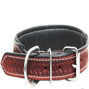 Collar de cuero para perro, accesorio personalizado con capa superior de cristal turquesa y tachuelas, cesta tejida a mano, collar de mascota con hardware de latón sólido - Product Image 5