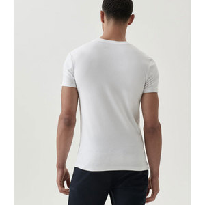 T-shirt personnalisé en bambou biologique pour hommes, vêtement résistant, disponible en plusieurs tailles, blanc ou noir, livraison directe, 2022 - Product Image 3