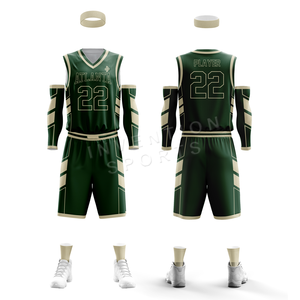โรงงานขายตรงการออกแบบใหม่ผู้ชายชุดบาสเกตบอลทำในปากีสถาน - Product Image 3