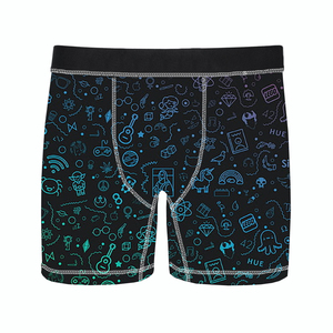 Boxers personnalisables pour hommes en Spandex/Polyester tricoté, séchage rapide, antibactériens, respirants, pour adultes - Product Image 3