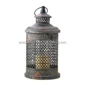 Fabricant de lanterne de conception classique suspendu lanterne à bougie marocaine décoration de la maison lanterne coupe-vent - Product Image 5