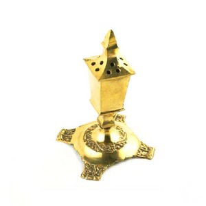 Hot Selling Whole Sale Brass <b>Incense</b> <b>Stick</b> <b>Holder</b> with Ash Collecting Base Hindu Religious Pooja Agardan for Home and Temple - Product Image 5
