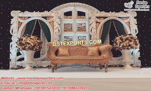 Elegante boda canadiense de montaje boda noche espumosos escenario gran boda fibra de configuración - Product Image 4