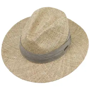 Wholesale Natural Summer Design Custom Fashion Boater Seagrass Straw Hat With Best Price made in Vietnam