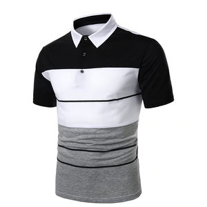 Polo de ajuste Regular para hombre, camisa con cuello cerrado de 3 botones, Material elástico para proporcionar camisetas cómodas, venta al por mayor - Product Image 6