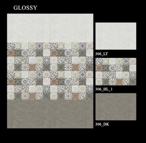 Carrelage de salle de bain en marbre et en céramique design à jet d'encre d'intérieur 30x45cm - Product Image 5