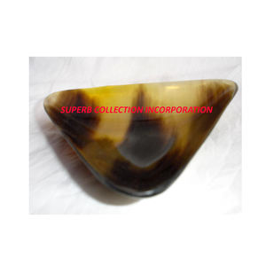 Cuenco de sopa decorativo hecho a mano, forma Triangular curvada, cuerno Natural, gran oferta, diseño de lujo - Product Image 2