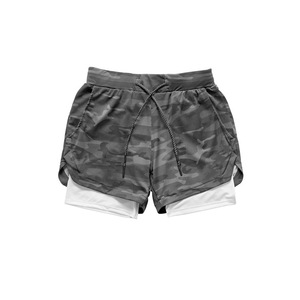 Men's Fitness Workout <b>Shorts</b> With Inner <b>Compression</b> <b>Shorts</b> - Product Image 3