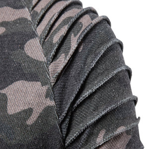 Camiseta Deportiva Unisex Transpirable de Talla Grande, Estilo Básico, Estampado de Camuflaje, Ajustada, Informal, de Manga Corta para Hombre y Mujer - Product Image 3