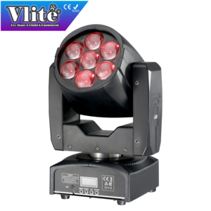 Mini Luz LED Móvil con Zoom, Efecto Wash Beam 4 en 1, 12W x 7PCS, para DJ, Discoteca, Escenario, Fiesta, Evento - Product Image 2