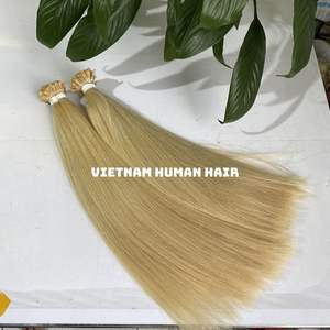 Pelo humano liso de alta calidad, pelo ruso Rubio 613 U/V/I/punta plana, extensión de cabello Remy virgen 100% - Product Image 5