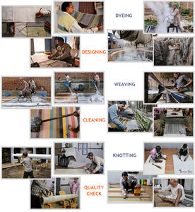 Pouf en laine au Design Unique fait à la main avec remplissage de boules de polystyrène, meilleures ventes 2023 - Product Image 5