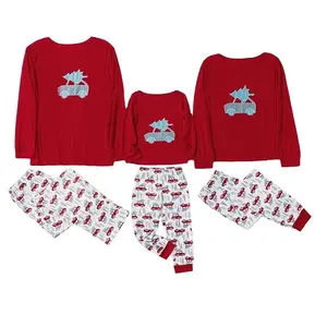 Completi coordinati per la famiglia della migliore qualità/Set pigiama natalizio set di abbigliamento pigiama abbinato stampato personalizzato indumenti da notte per la famiglia