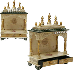 Temple manedir en bois de couleur blanche, fait à la main, - Product Image 3