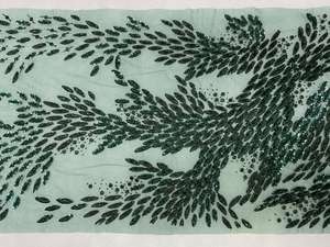 Fabricante y proveedor de tela con cuentas de cristal pesado con encaje y lentejuelas para accesorios de ropa de Bodas de India - Product Image 4