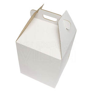 Caja de Embalaje para Pasteles de Cartón Corrugado de Nuevo Estilo con Asa, Ventana Personalizable, Laminación Mate y Grabado en Relieve - Product Image 6