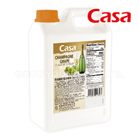 Jarabe de Uva con Sabor a Champán CASA HALAL para Té de Burbujas Boba, Ingredientes para Té con Leche y Burbujas