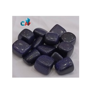 หินทรายสีฟ้าธรรมชาติขัดเงาแบบฮวงจุ้ยของขวัญธุรกิจเพิ่มพลังงานจากอินเดียทำจากคริสตัล - Product Image 3