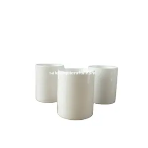 Fine porcellana di ceramica candela vaso di archiviazione di ceramica vasi con coperchio in legno