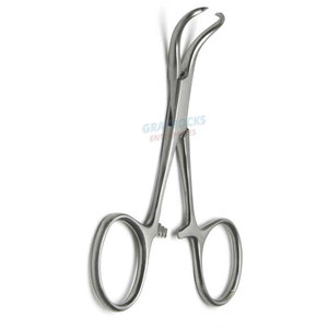 Forceps de anillo de mandíbula larga, 6 mandíbulas curvadas en el lateral, dentadas, de acero inoxidable, aprobado por CE - Product Image 4