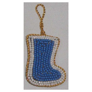 Hand Embroider Beaded Christmas Decoration Item - Product Image 1