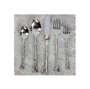 Ensemble de couverts Ridge fini brillant antique poli et élégant Design fait à la main pour la cuisine à domicile, acier miroir - Product Image 1