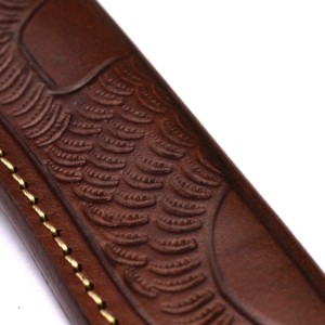 Bonito diseño, precio de fábrica más vendido, Funda de cuero de grano rico hecha a mano para cuchillos de hoja fija - Product Image 2