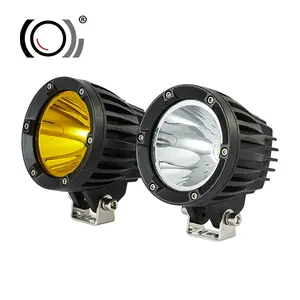 2022 New High Low Beam Led Fog Lamp 6500K 4300K Dual Color 24 Volt 45W 12V Round 5 inch Off Road Mini Led Driving Light