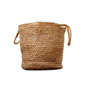 Pot de fleurs classique en jute sculpté à la main pour la décoration de la maison et du jardin - Product Image 3